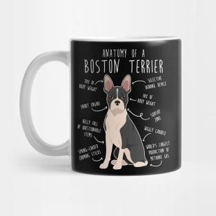 Boston Terrier Dog Anatomy Mug